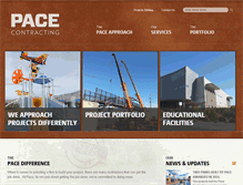 Tablet Screenshot of pacecontractingco.com